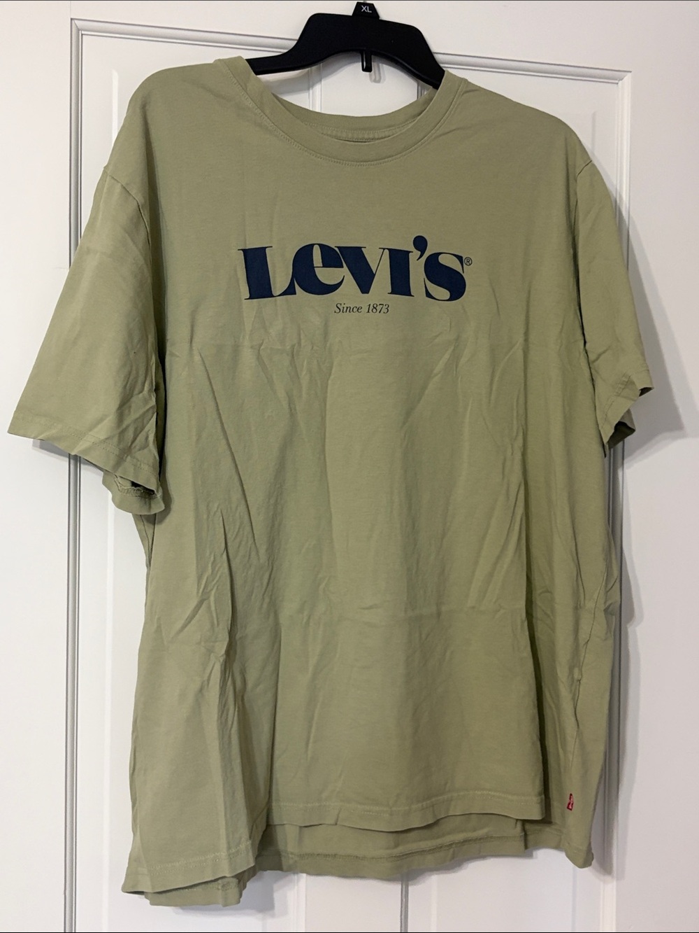 Levi's Olive Green Tee with Navy Logo